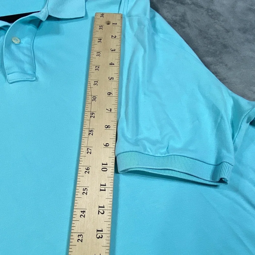 Vintage Ralph Lauren Shirt Mens XL Blue Casual‎ Retro 90s Red Pony Golf Preppy